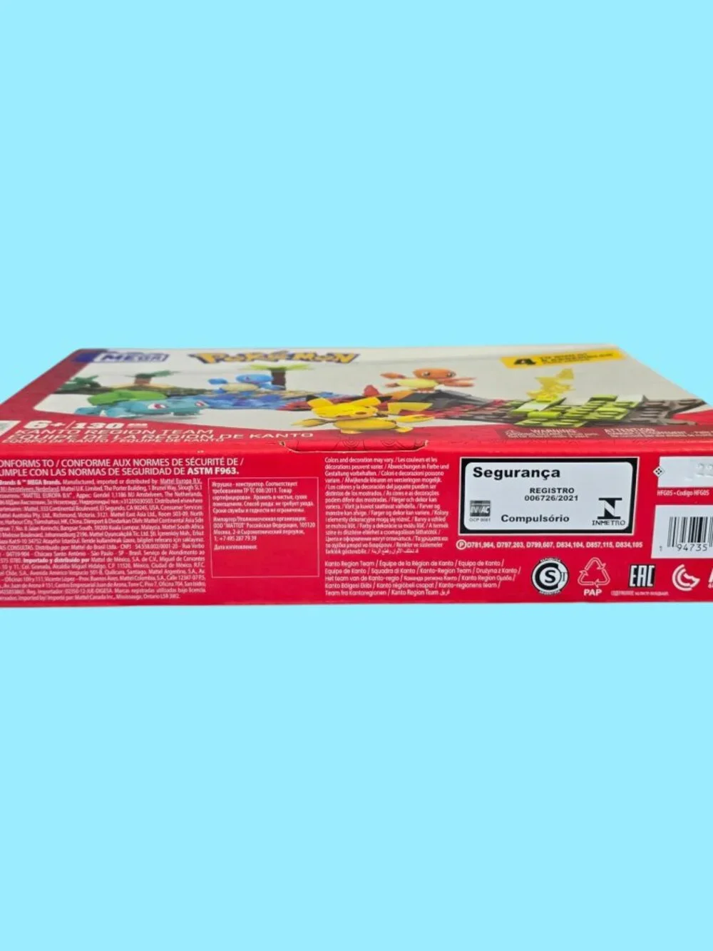 MEGA Pokémon Building Toy Kit Kanto Region Team with 4 Figures (130 Pieces)